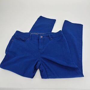 Chico's Pants Women's 2 XS 00 So Slimming Girlfriend Crop Blue Jeggings